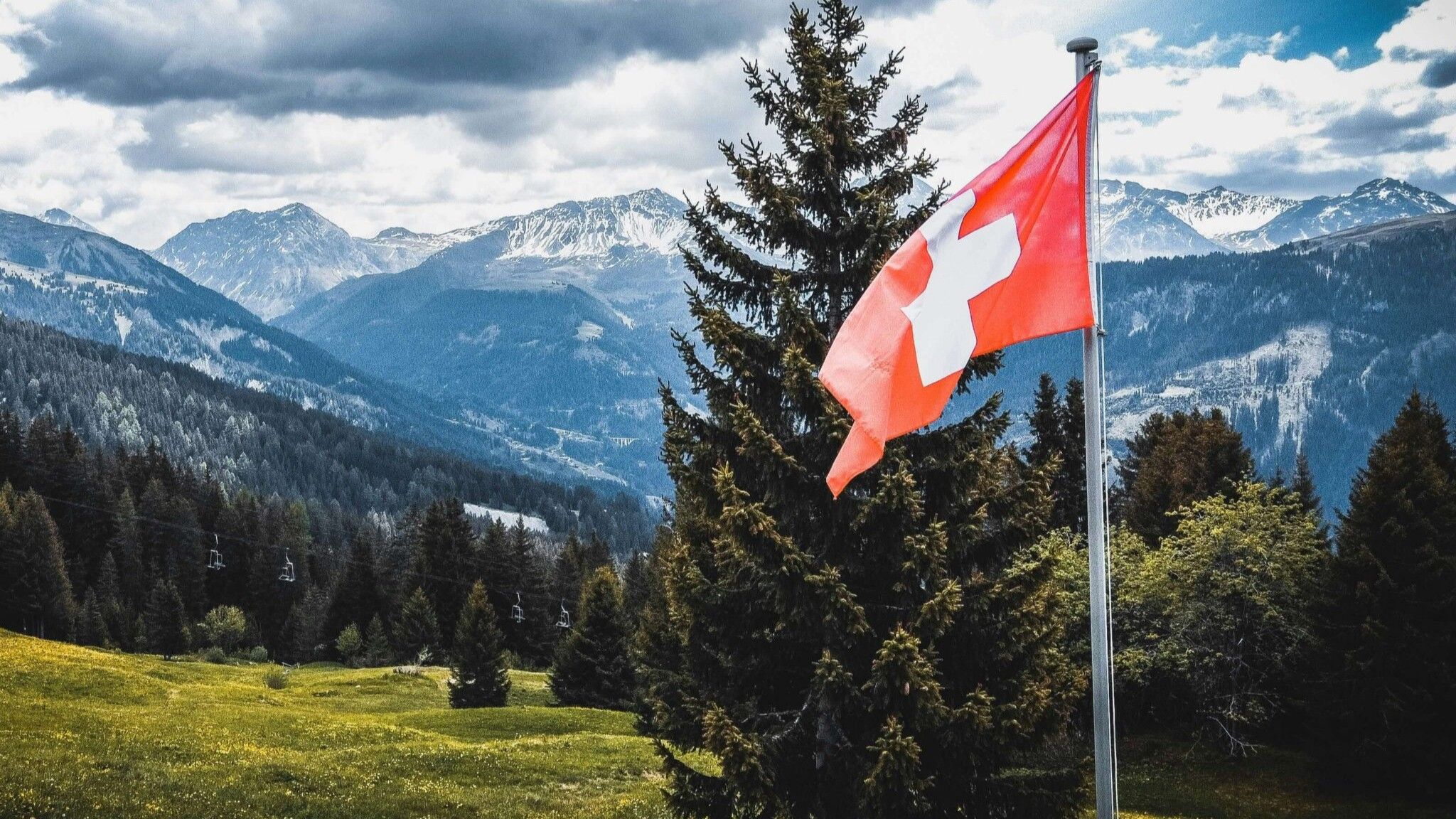 Transco Flagge Schweiz